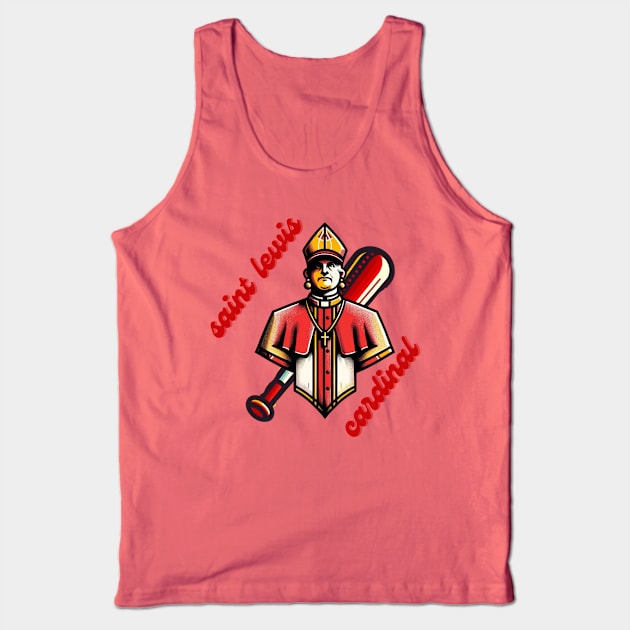 Unofficially Unlicensed Tees - saint lewis cardinal Tank Top by Happy Underground Productions